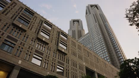 tokyo metropolitan government building on warm afternoon in japan