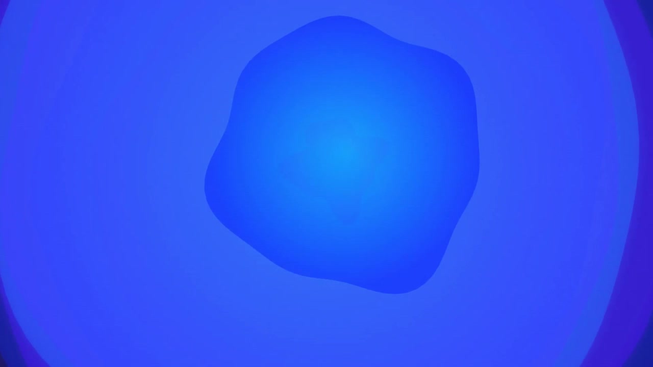 Abstract Blue Motion Background with Expanding Organic Shapes