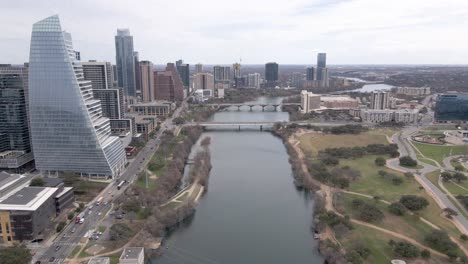 river view of the city. austin texas