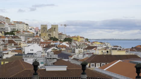 lisbon cathedral - cathedral of saint mary major in lisbon, portugal