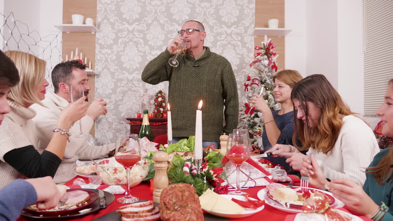 cena de navidad en familia