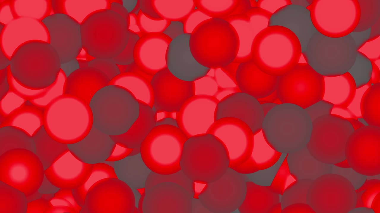 큰 크기의 점 공이 움직이는 애니메이션 모션 그래픽