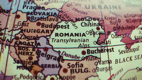 map of romania