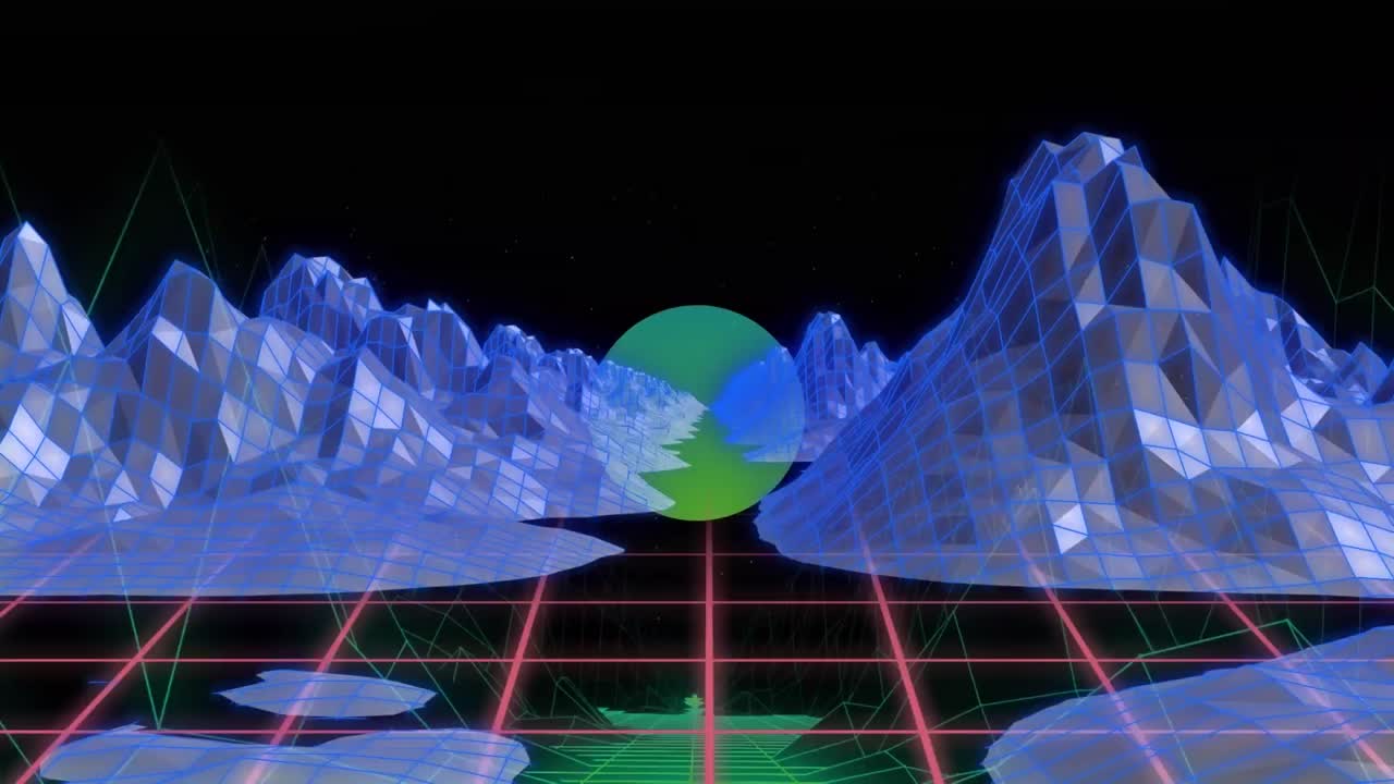 비디오의 반이는 패턴과 메타버스 위에 동전 텍스트를 입하십시오.