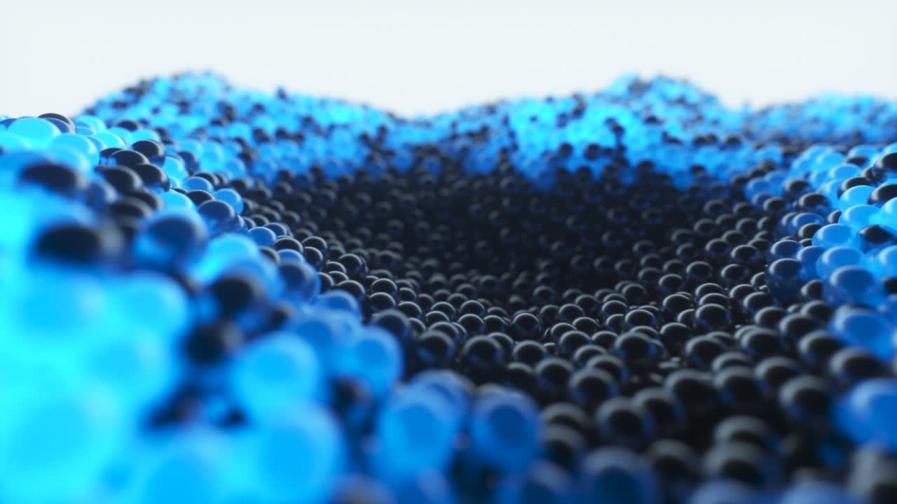 추상적인 3d 구 모양