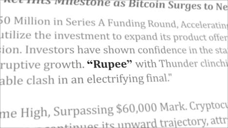 rupee news headline in different articles