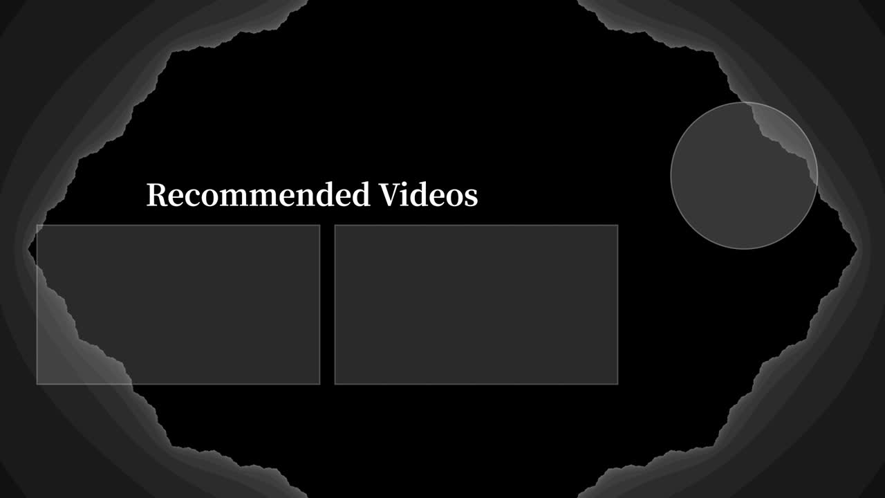 Psychedelic flashy end card ending screen motion graphics