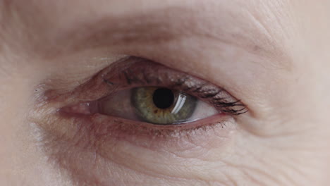 close-up-of-mature-woman-green-eye-looking-at-camera-aged-female-wrinkles