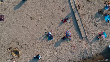 nice drone view over the beach