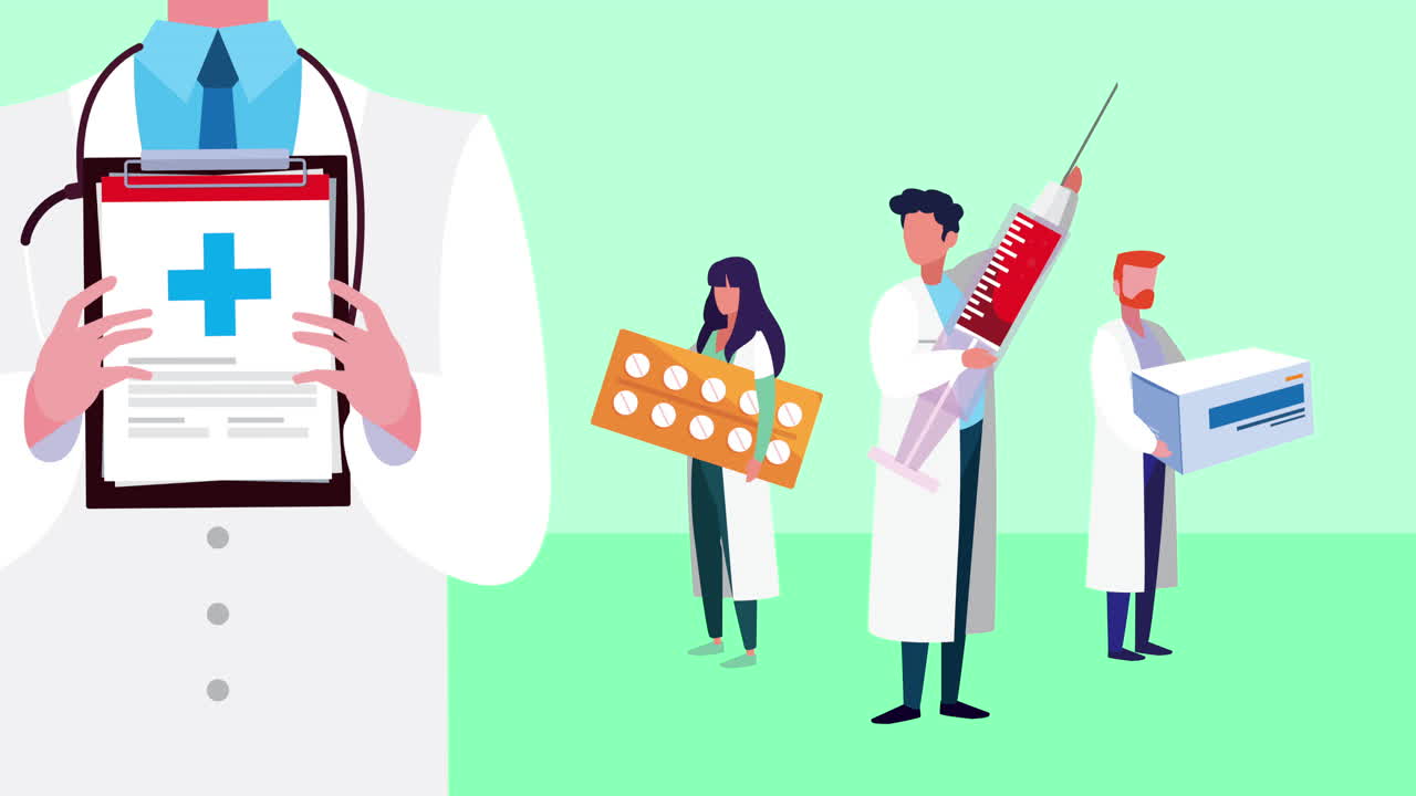 의사, 전문 직원, 의료 아이콘