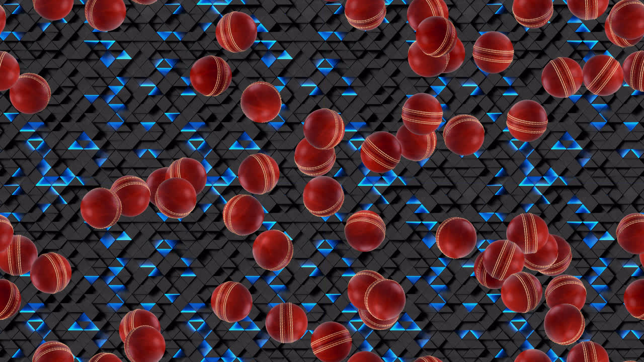 Cricket loop tile background Technical Swirling. Looping and Tiling sport footage