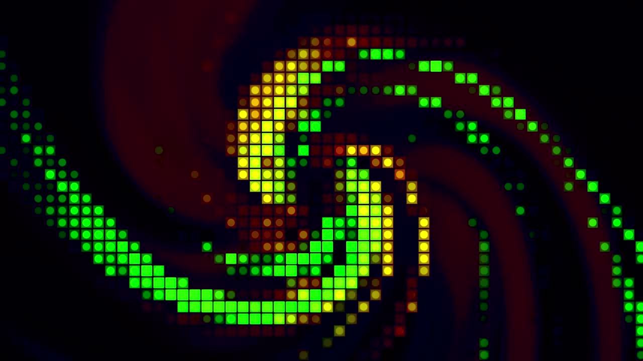 espiral de arte de píxeles abstractos