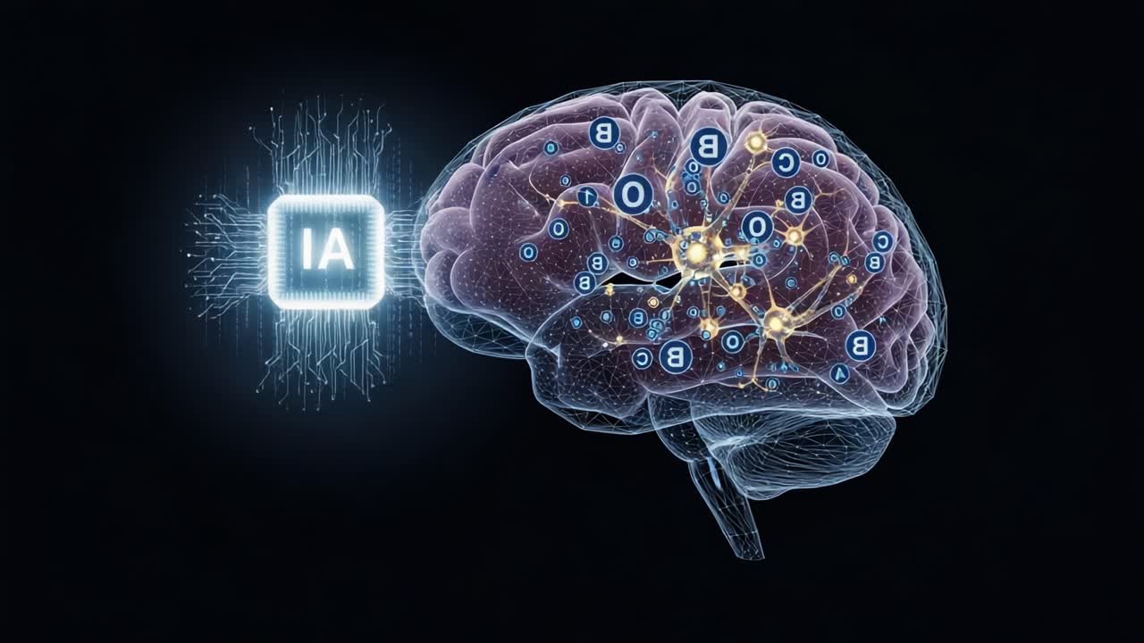 Exploring the Intersection of Artificial Intelligence and Human Brain Functionality: A Futuristic Visualization of Neural Connections and Digital Interfaces