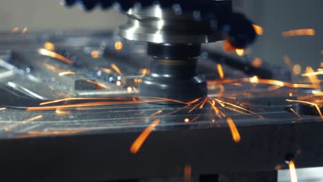 Metalworking-CNC-lathe-milling-machine.-Cutting-metal-modern-processing-technology.