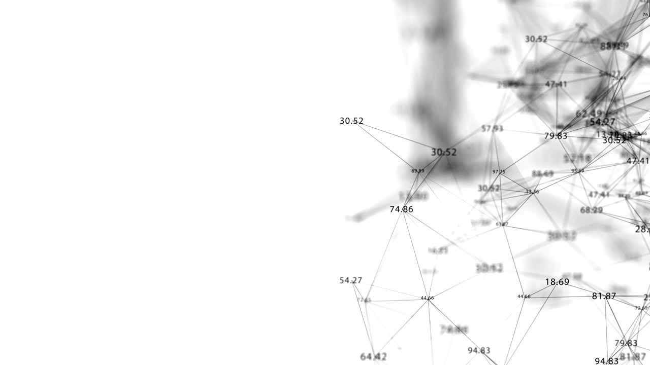 Simple Abstract Network Connections with Numbers.