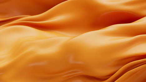 orange flowing cloth, 3d rendering.