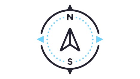 navigation line icon animation