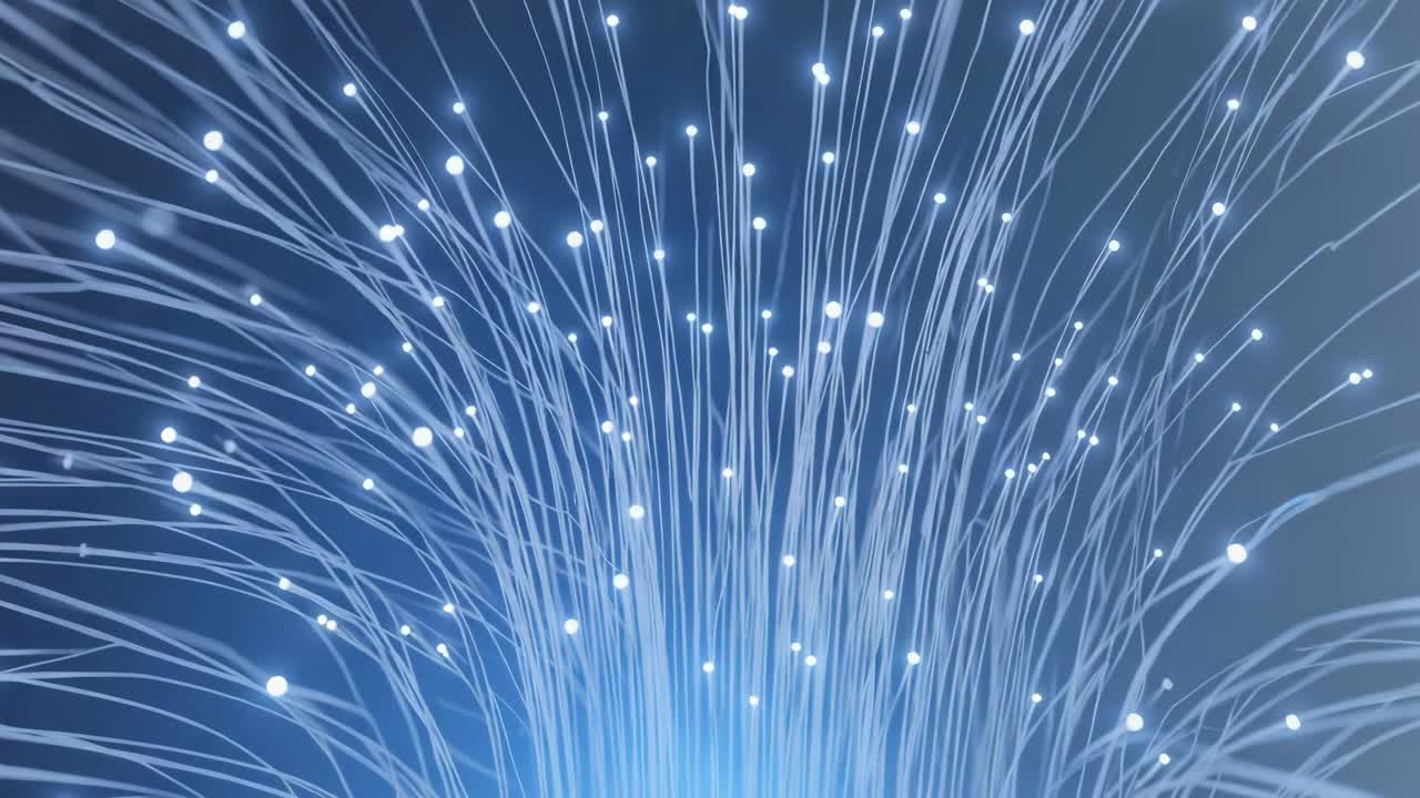 red de fibra óptica abstracta