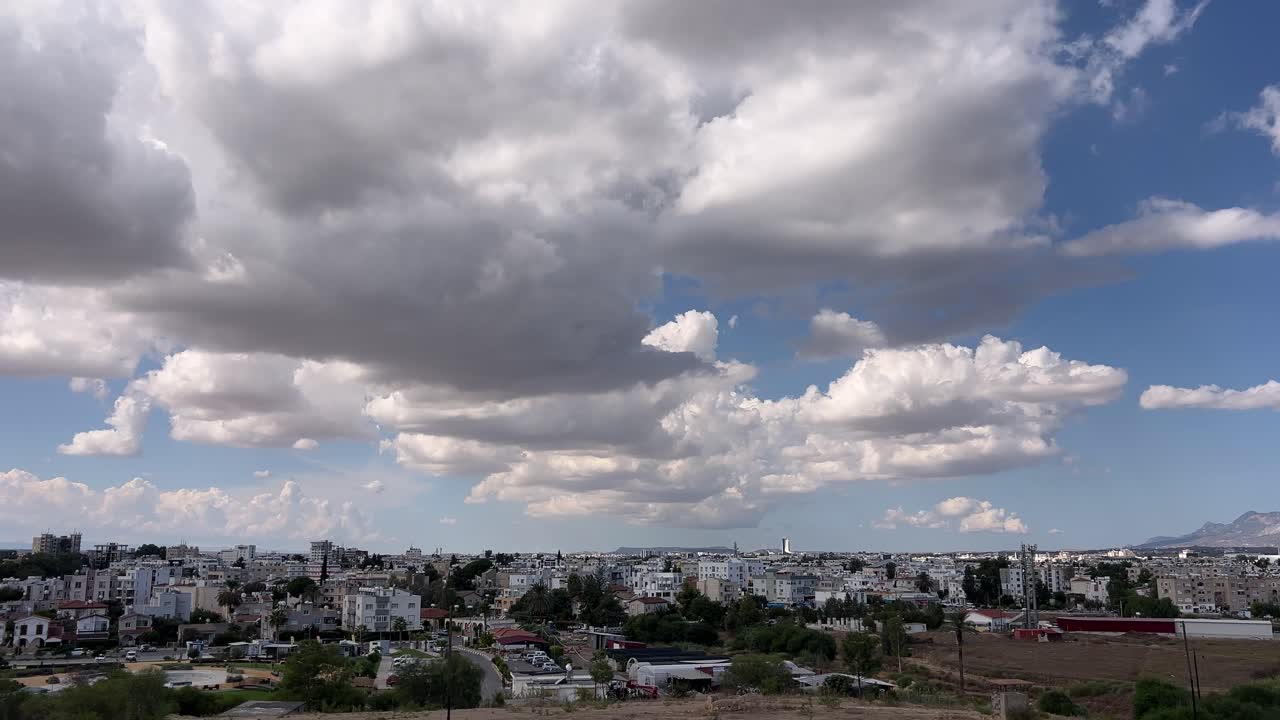 Time-lapse video of Clouds in Nicosia City, Northern Cyprus