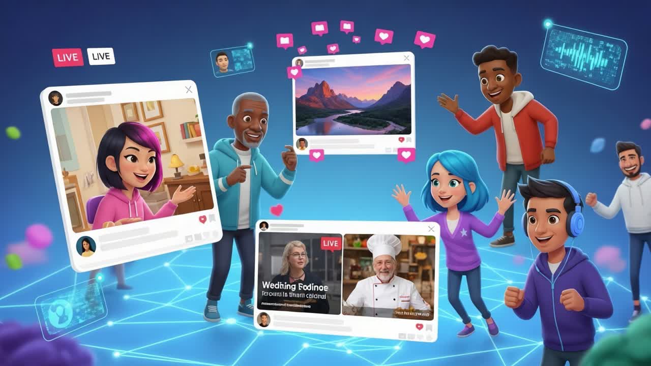 A Vibrant Online Community Celebration Featuring Engaging Characters ...