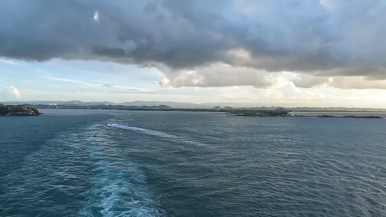 Sail away from San Juan, Puerto Rico.
