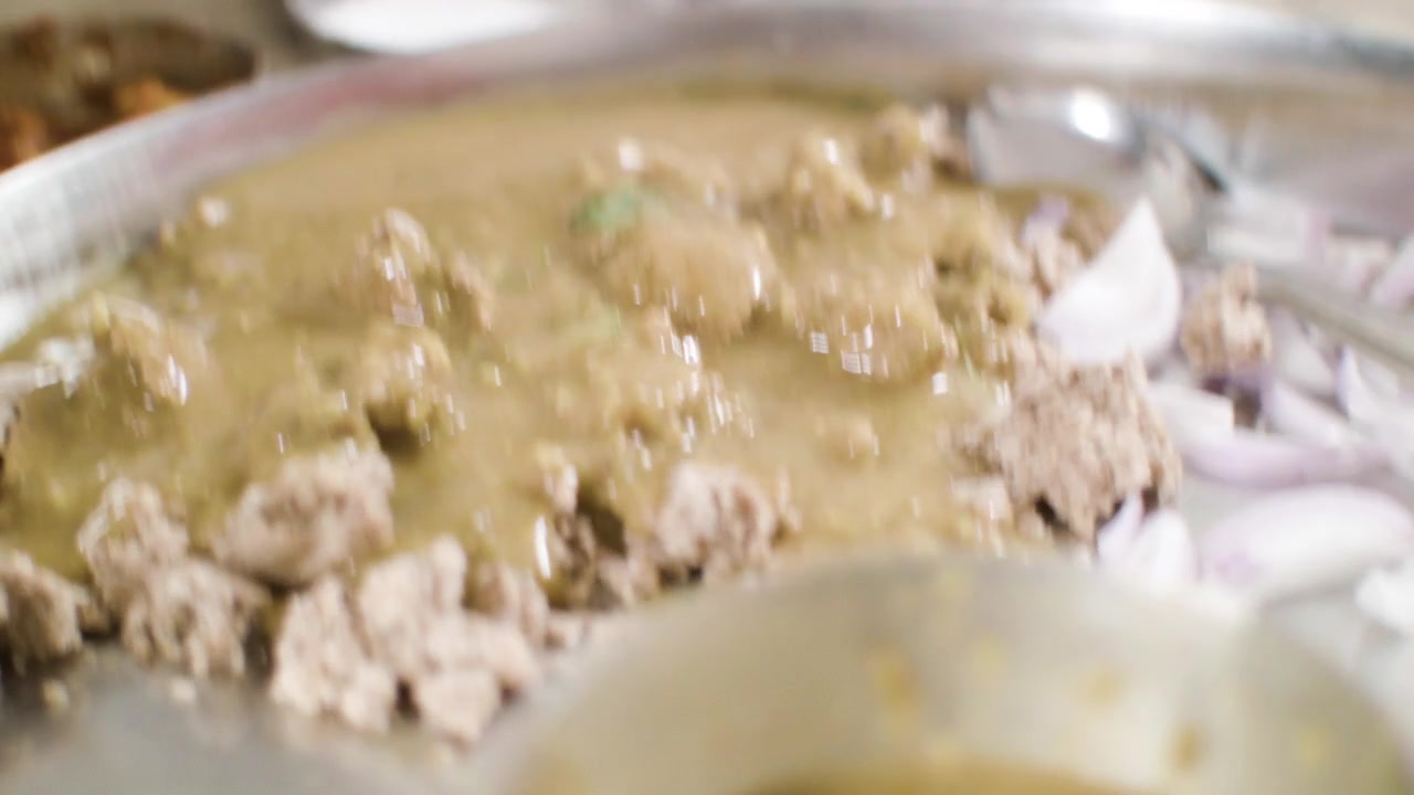Indian food preparation, close up shot