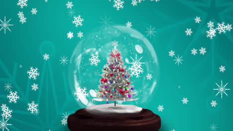 Animation-of-falling-snowflakes-over-christmas-snow-globe