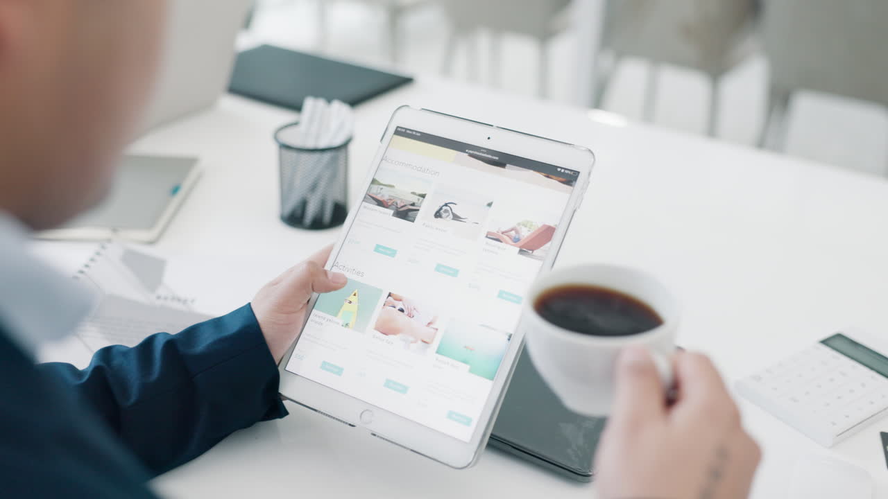 Business person, drinking coffee