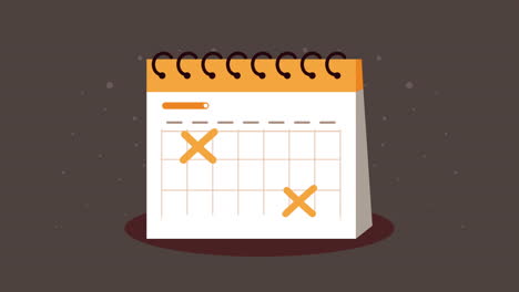 calendar reminder date animation