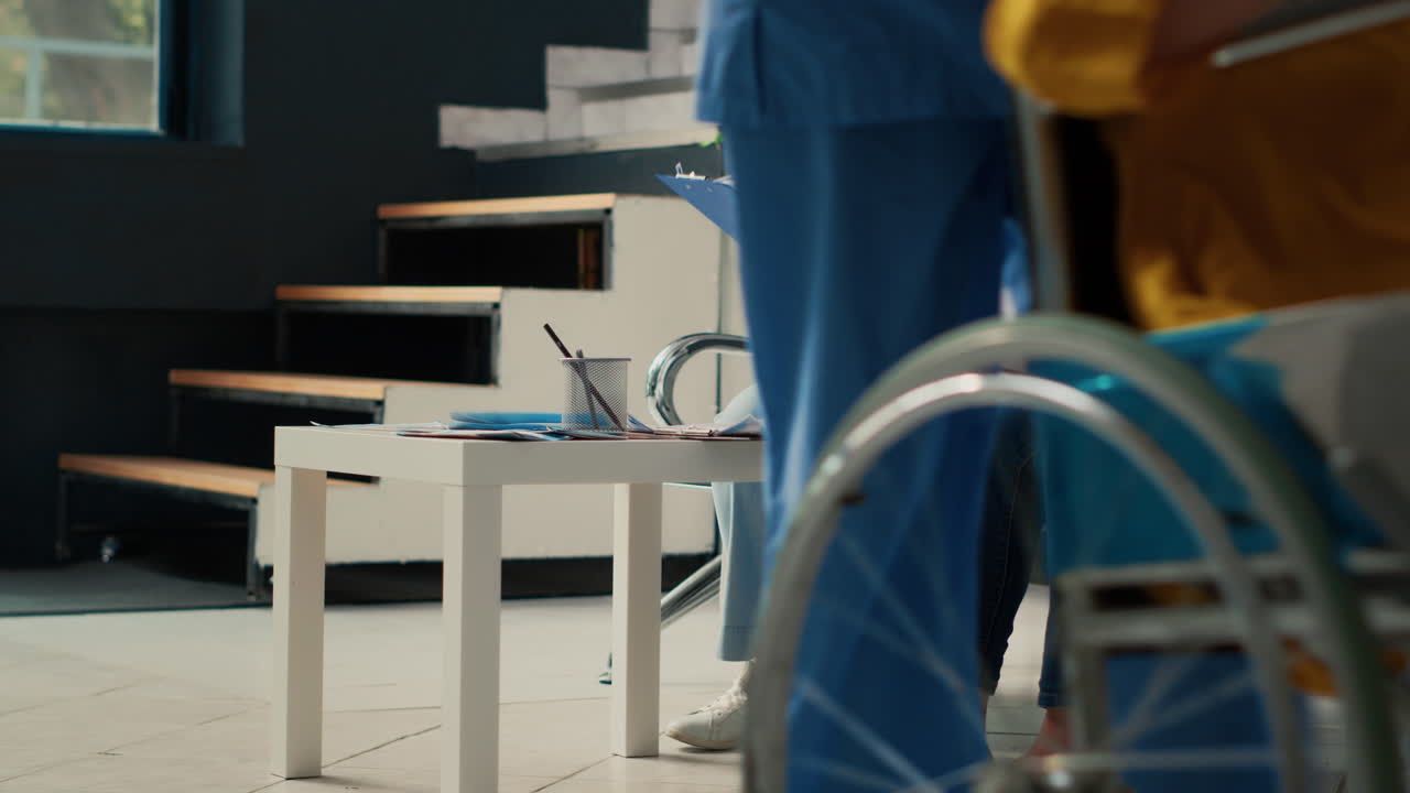 Medical Professionals Assisting Patients in Healthcare Setting