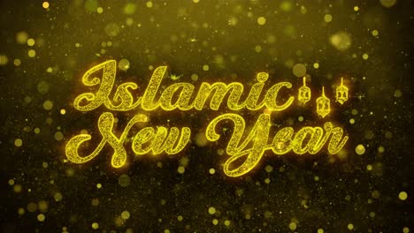 islamic new year greeting card