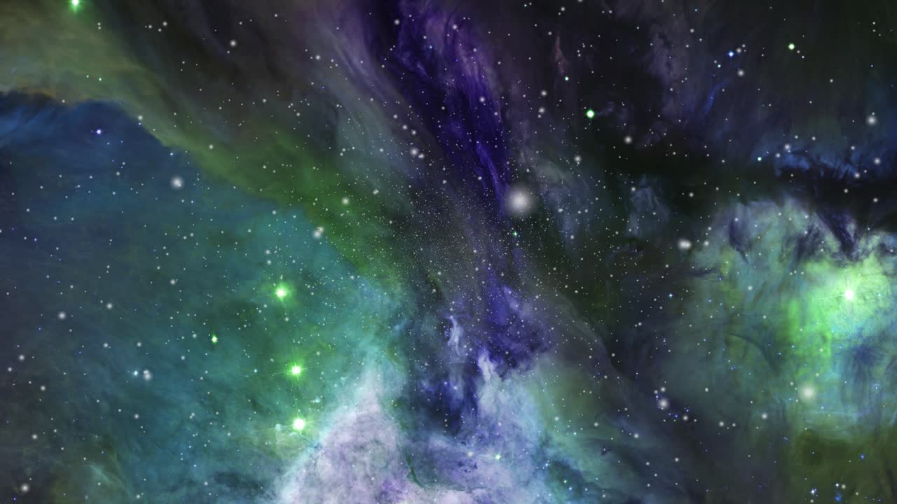 nubes nebulosas flotando en el universo