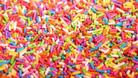 vibrant sprinkles cascade in a colorful display