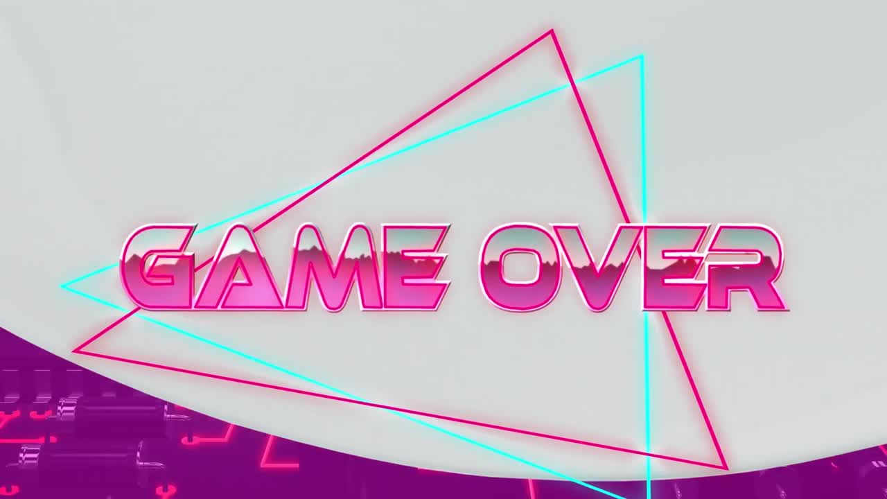 게임의 애니메이션, 기하학적 모양과 프로세서 코어에 대한 텍스트