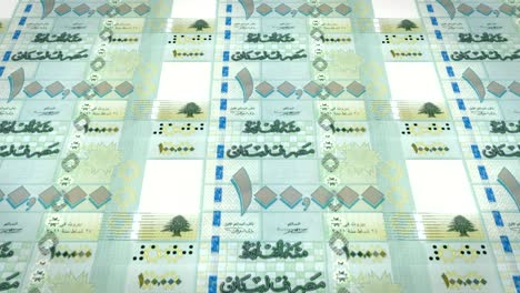 banknoty sto tysięcy libańskich funtów libańskich, gotówka, pętla
