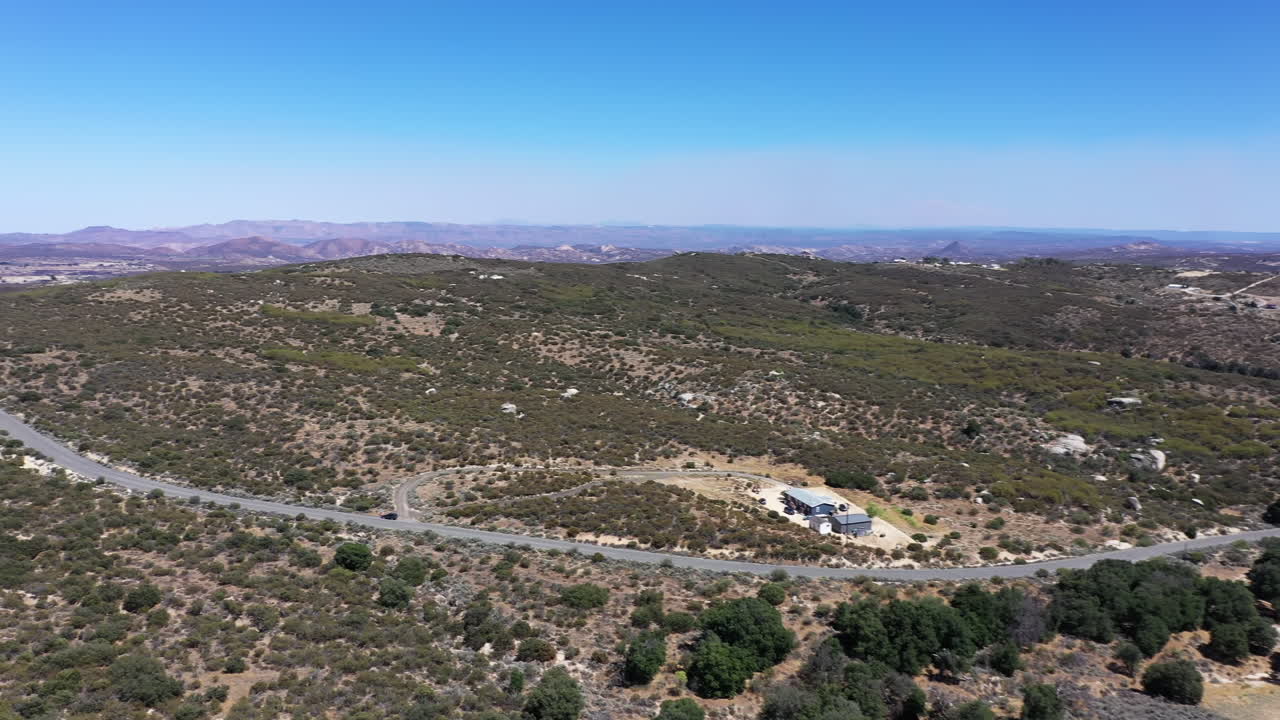 condado del este de san diego, california, cerca de jacumba, paisaje abierto, tiro de drone