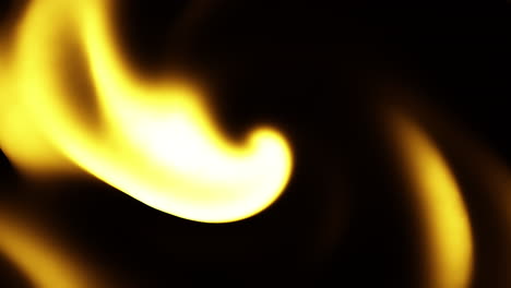 dynamic and hypnotic yellow light spiral on dark background