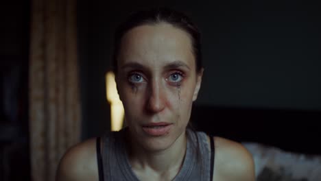 woman crying