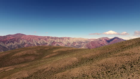 hill of 14 colors , seen from a drone