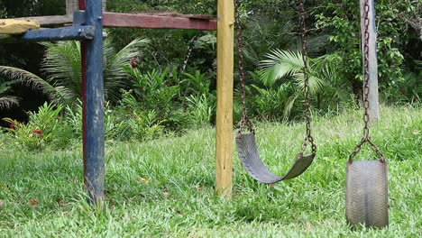 old-swings-children's-game-in-wood