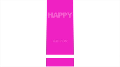 celebrar el día de la madre con una bandera rosada feliz día de la madre en letras blancas