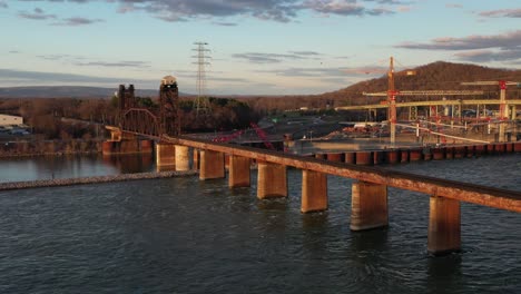 stunning 4k drone footage of chickamauga dam, showcasing its structure, the tennessee river, and scenic beauty. perfect for infrastructure, travel, or history projects
