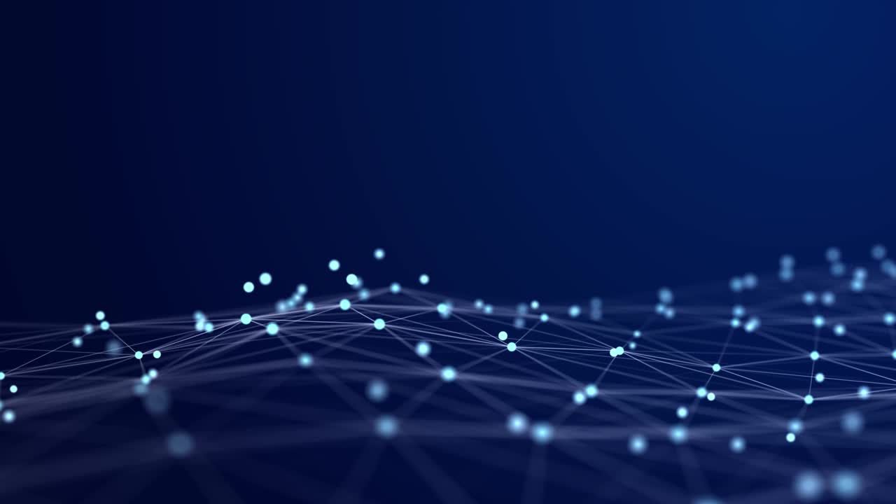 fondo futurista azul abstracto. ola tecnológica de flujo de datos de información. renderización 3d.