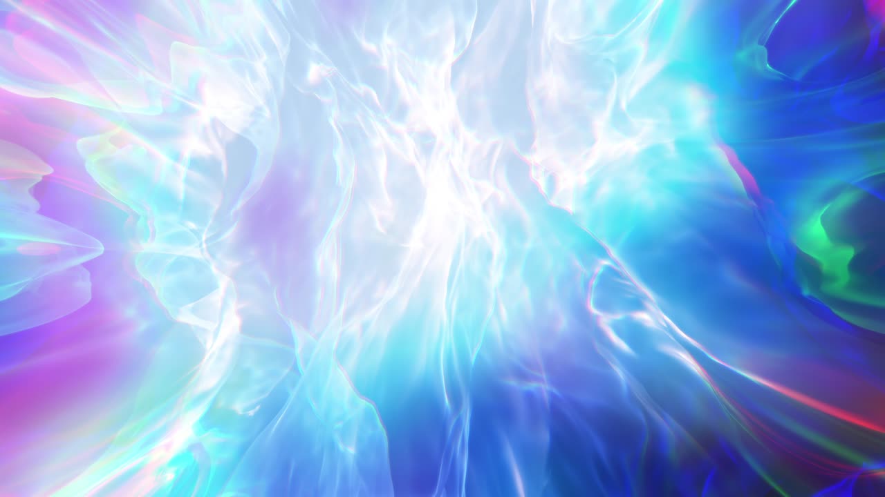 추상적인 영적 파란색 환상 프랙탈 루프 배경