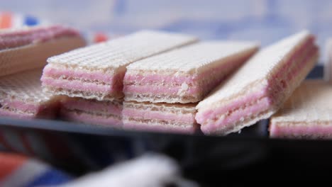 pink wafer cookies