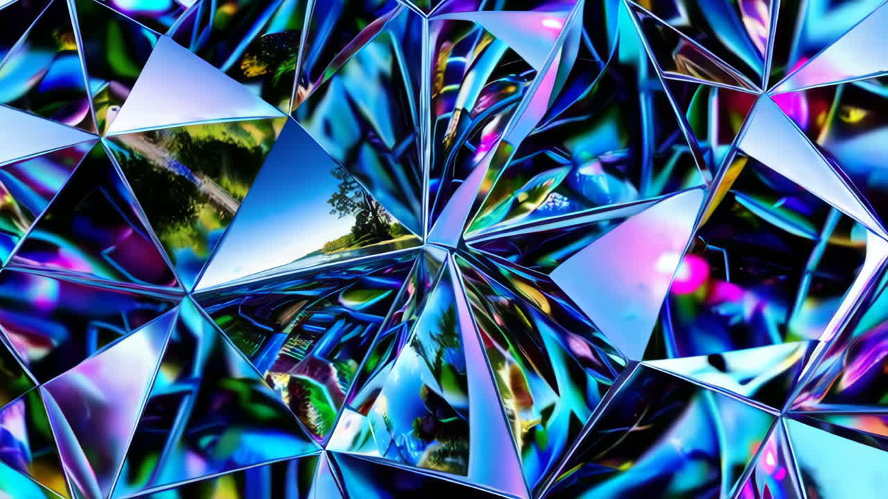 patrón de cristal geométrico abstracto