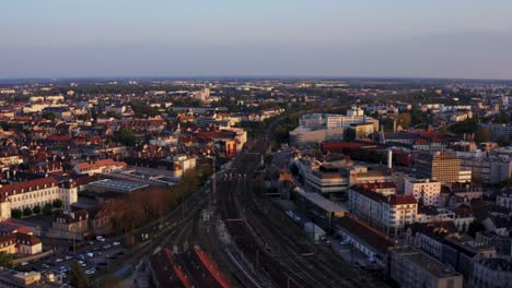 Train-Tracks-Leaving-city-center-4k-30p