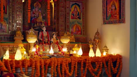 hindu wedding ceremony at home shrine