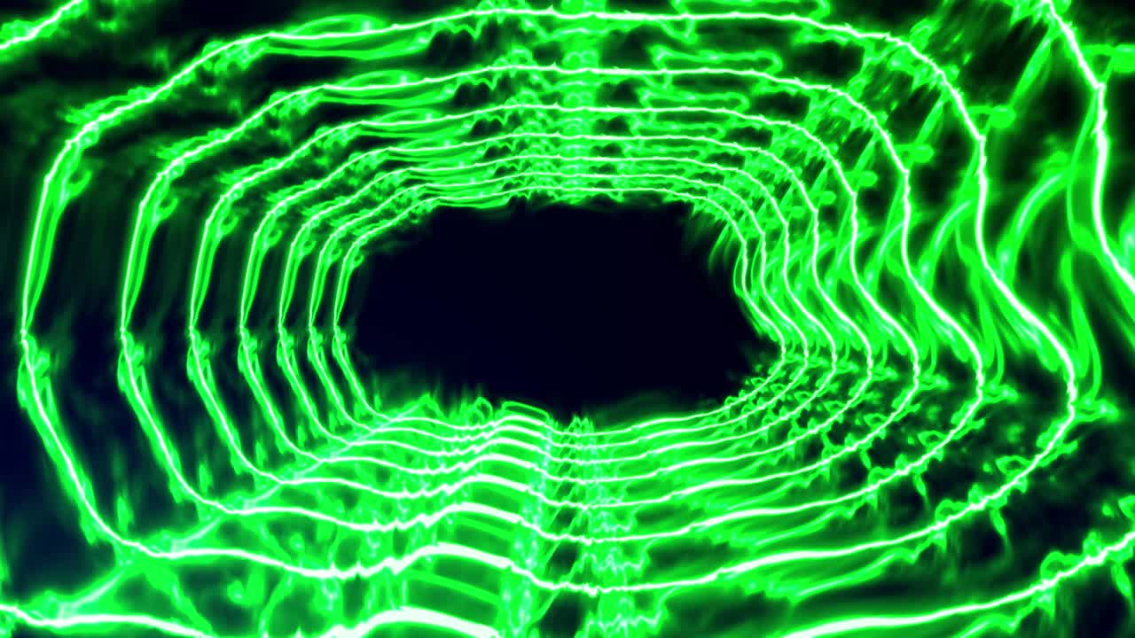 3D circle tunnel animation motion graphics