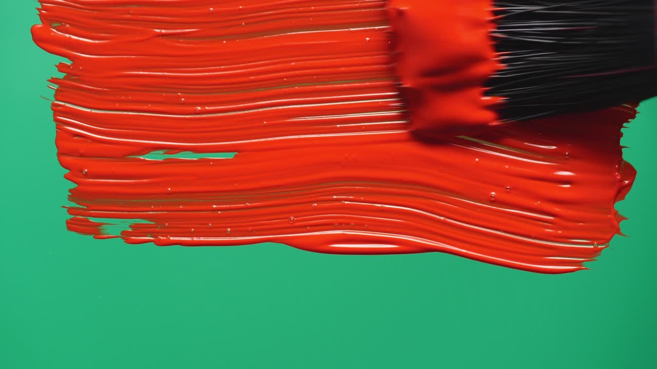 щетка рисует зеленый экран.